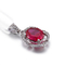 Ruby 925 Silver Gemstone Pendant 2.82g July Birthstone Pendant Necklace Charms