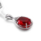 2.21g 925 Silver Gemstone Pendant Prada Pearl Necklace With Ruby Pendant