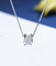 9mm Good Luck Charm Necklace 0.35ct 18k Solid Yellow Gold
