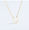 Horseshoe 18K Gold Diamond Necklace Extender Chain 45cm