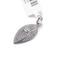 Titanium 925 Silver CZ Pendant Chanel Marquise Diamond Solitaire Pendant