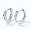 Simple OL 18K Gold Diamond Earrings 2.3g Three Color VS Clarity