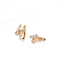 VS Clarity 18K Gold Diamond Earrings 2.4g 0.16ct Double Headed Arrow Shape