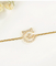 18K Gold Diamond Bracelet Womens Kitten Nameplate 0.11ct For Engagement