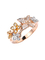 Rose Gold 18 Carat Wedding Ring Butterfly Diamond 0.24ct VS Clarity