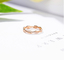 Interwoven Tail Grass 18 Karat Gold Diamond Ring 0.2ct 2gram For Wedding