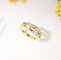0.1ct 18K Gold Diamond Rings VS Clarity 3gram Noble Style