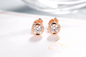OEM 18K Gold Diamond Earrings Gourd Shaped 3.0gram Cartilage Stud