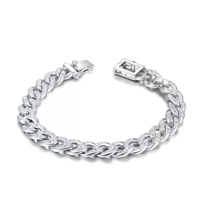 7.05g Hip Hop Bling Bracelets Letter Diamond Couple