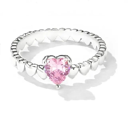 Jewelry Gifts 925 Sterling Silver Band Ring , Cute Sterling Silver Love Ring